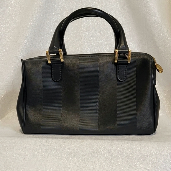 ** SOLD on VC** Vintage FENDI Black Stripe Mini Bag - Picture 10 of 14